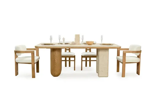 Product img 2, Era Ahşap Ayaklı Yemek Odası Takımı